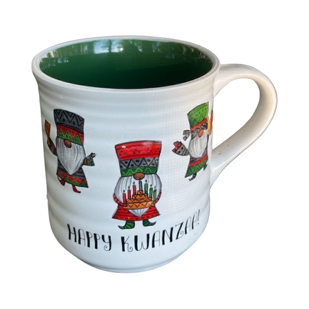 Sheffield Home Happy Kwanzaa Holiday Gnome Ceramic Mug NWT